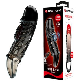 Crna navlaka za penis sa vibracijom BI 26242-1